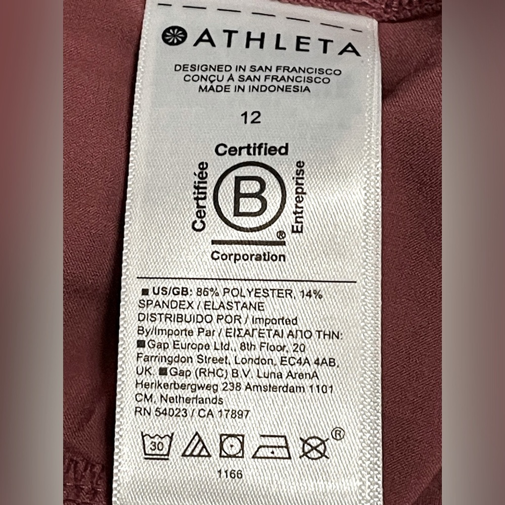 NWT ATHLETA Brooklyn Heights New Wide Leg Trousers Pants High Rise Size 12 - Picture 9 of 9